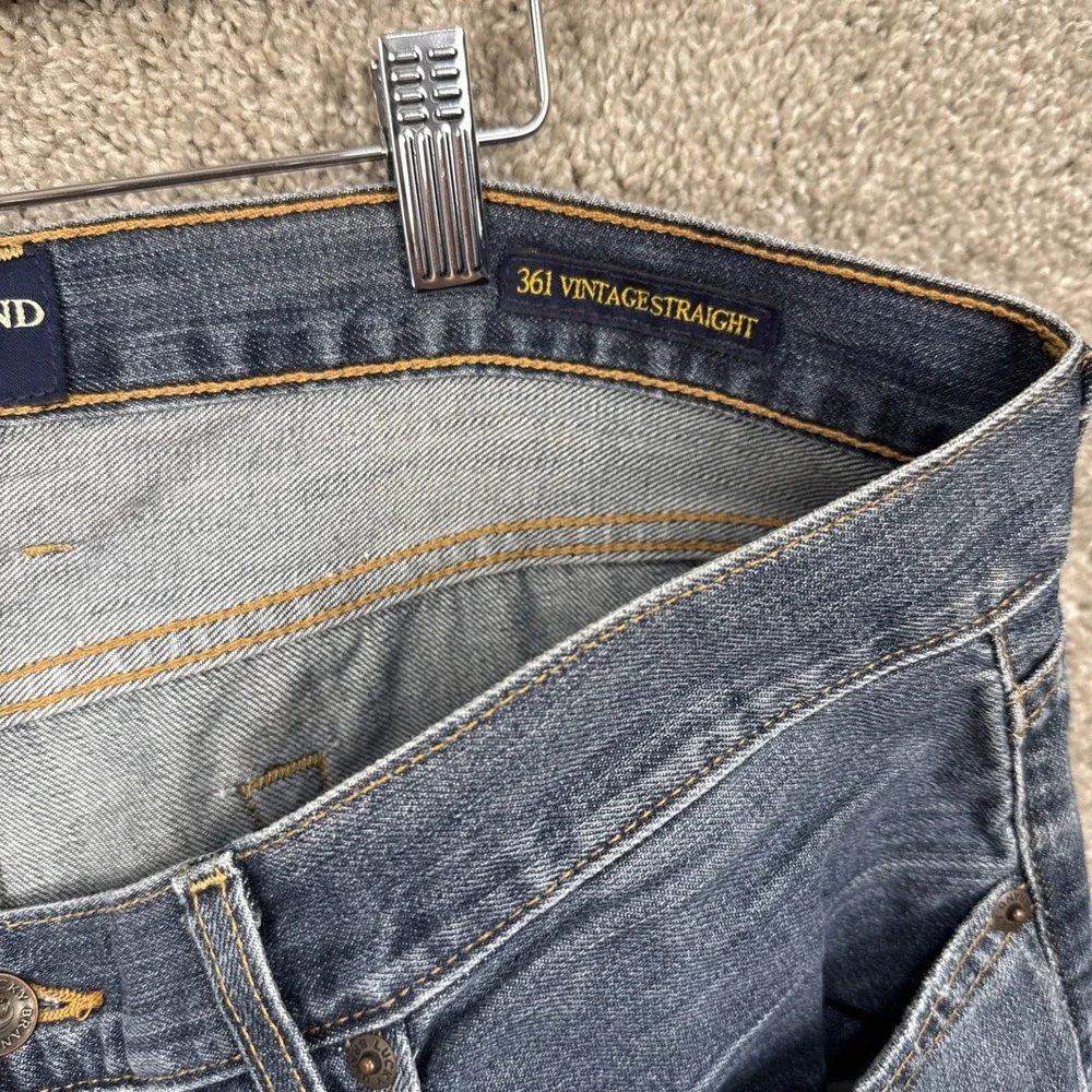 Lucky Brand‎ Mens Blue Straight Leg Denim Jeans 36x30 Medium Wash Classic Fit